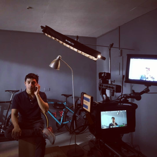 On camera